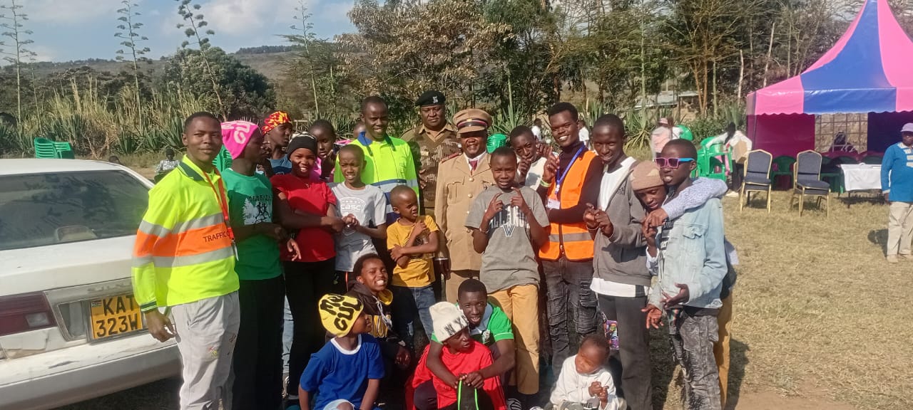 Road safety partners and young people working together